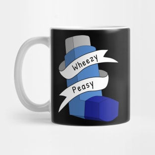 Wheezy Peasy Asthma Awareness Pun Mug